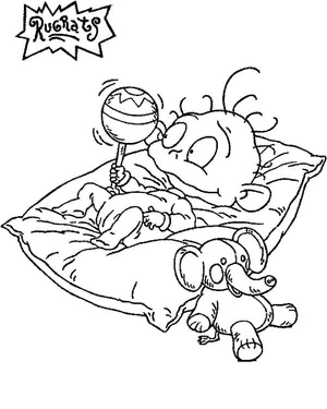 Toys with Dil Coloring Page