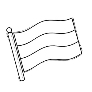 Printable Russian Flag Coloring Page