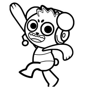 Combo from Ryan's World can be rewritten as Combo, the character from Ryan's World. Coloring Page