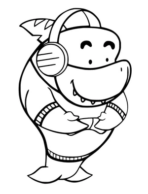 Gil from Ryan’s World Coloring Page