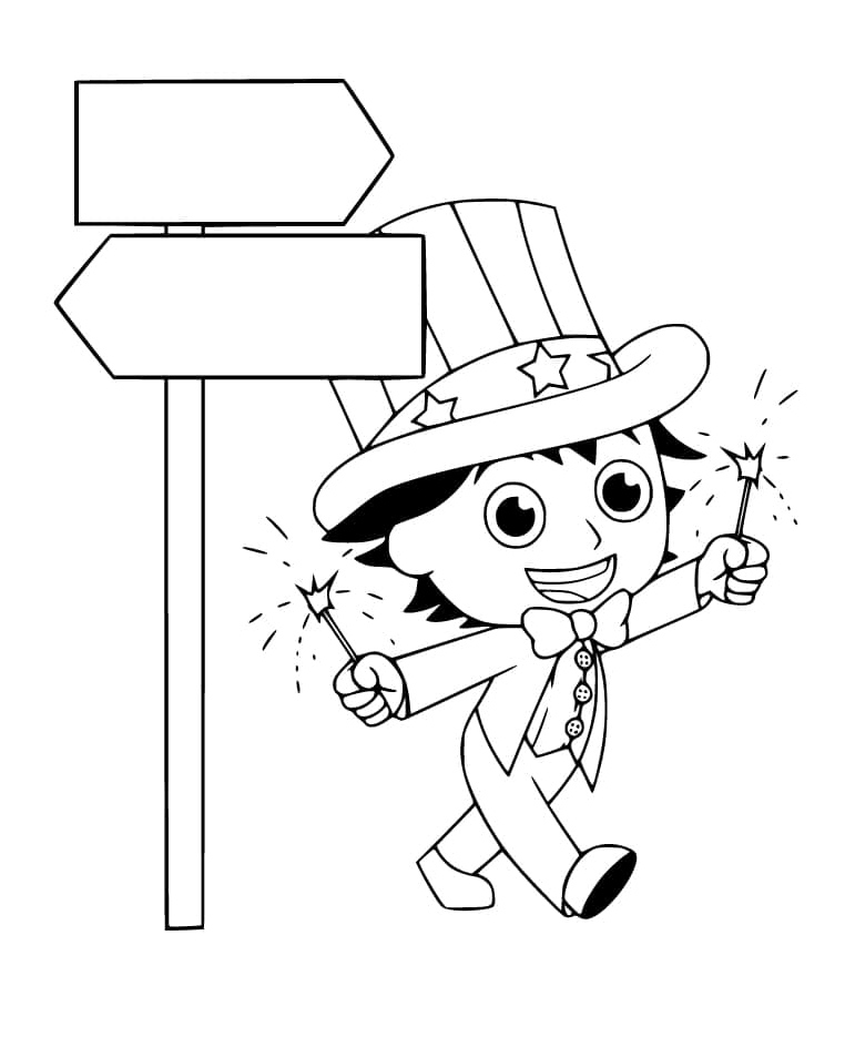 Ryan the Magician Coloring Page
