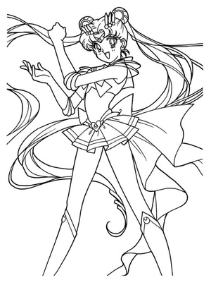 Marvelous Sailor Moon Coloring Page