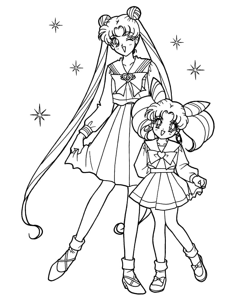 Sailor Moon Anime Coloring Page