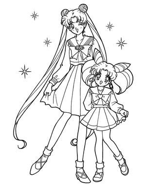 Sailor Moon Anime Coloring Page