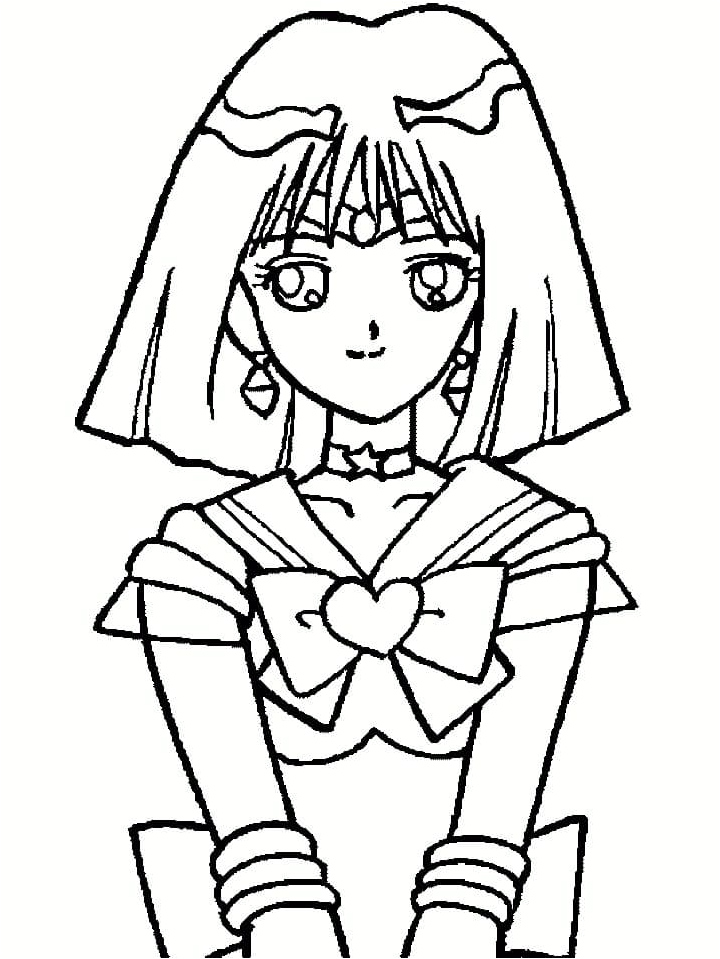 Sailor Saturn Saturn Sailor Coloring Page