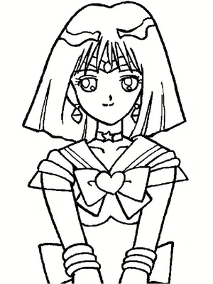 Sailor Saturn Saturn Sailor Coloring Page