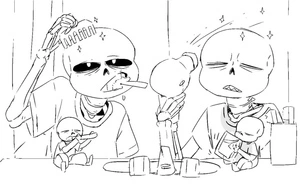"Four Sans" Coloring Page