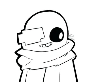 Free Printable Cute Sans Coloring Page Coloring Page