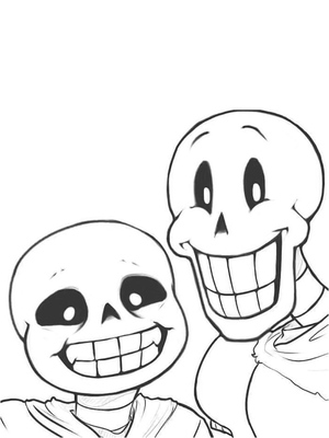 Joyful Papyrus in the world of Undertale