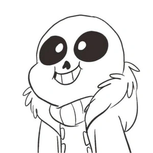 Please, title it as "Cute Sans" and avoid using "Adorable Sans." Coloring Page