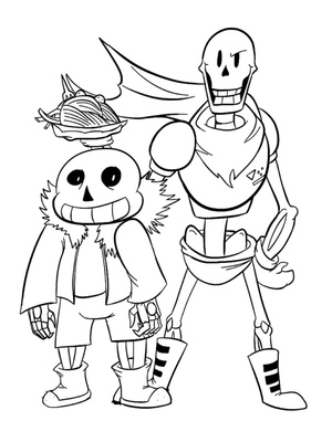Sans and Papyrus in the Undertale universe