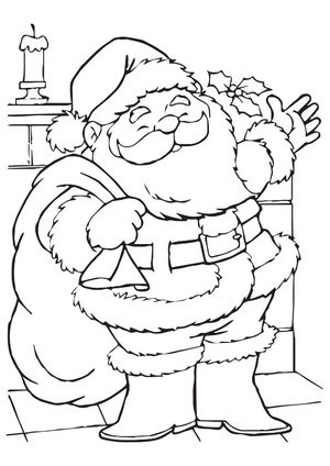 Free Printable Santa Coloring Page