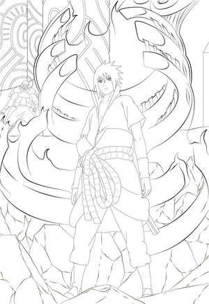 Chill Sasuke with Susanoo