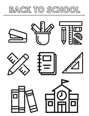 Printable for going back to school Coloring Page