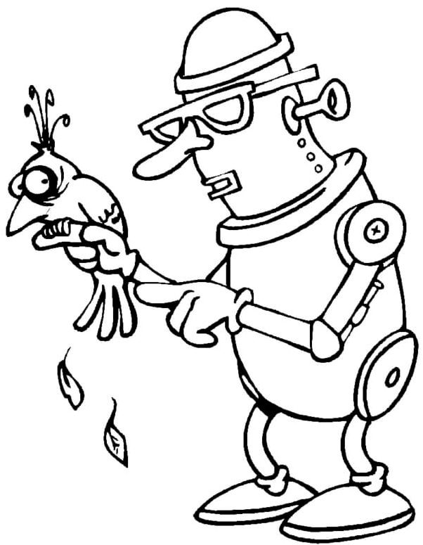 A highly intelligent device that comprehends its surroundings Coloring Page