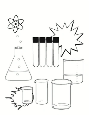 Accessories Experiment Coloring Page