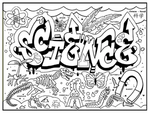 The Primary Fields of Study in the World Coloring Page