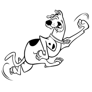 Frightened Scooby-Doo