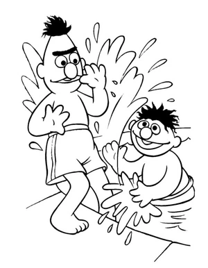 Cheerful Companions Coloring Page