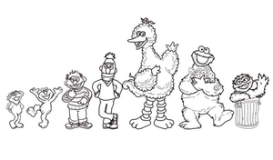 Colorful Characters from Sesame Street