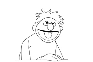 Humorous Sesame Street Character
