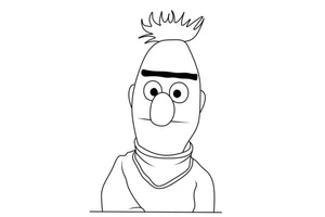Sesame Street Character Portrait Coloring Page