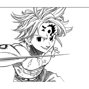Anime: Seven Deadly Sins - Meliodas Coloring Page Coloring Page