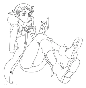 King from the Seven Deadly Sins Coloring Page