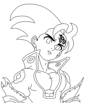 Zeldris from the Seven Deadly Sins anime, avoid referring to it as Zeldris in Anime Seven Deadly Sins. Coloring Page