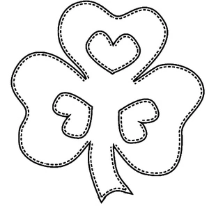 Printable Shamrock Coloring Page Coloring Page