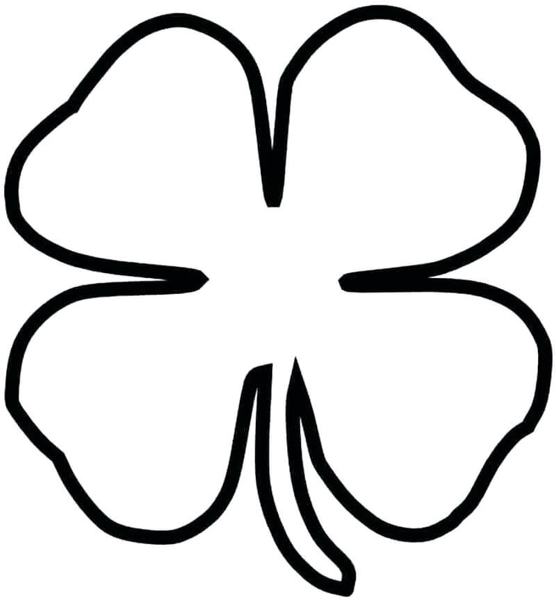 Shamrock Design Coloring Page