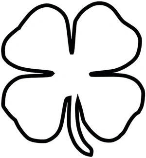 Shamrock Design Coloring Page