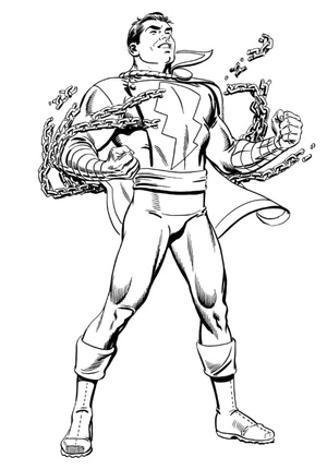 Battle of Shazam Coloring Page
