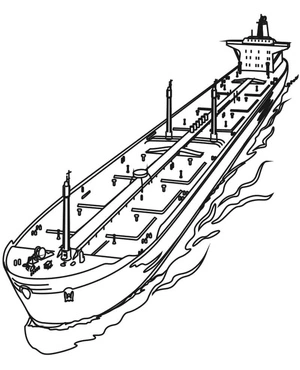 Basic Boat Coloring Page