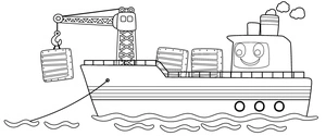 Exciting Vessel Coloring Page