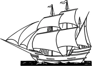 Ship Printable Coloring Page