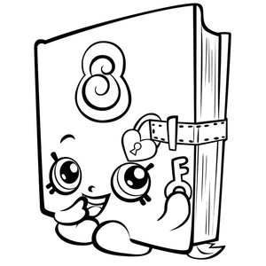 Sally's Secret Shopkins: Season 3 Coloring Page
