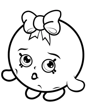 Shopkins Bubbles Coloring Page