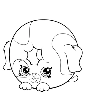Shopkins Season 5: Dolly's Donut Shop Coloring Page