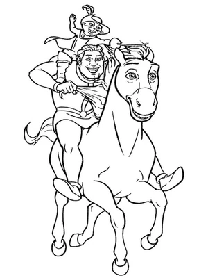 Fiona's Friends Rally to Lend a Hand Coloring Page