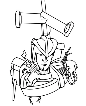 Damaged Space Toilet Coloring Page