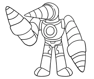 Printable Titan Drillman Coloring Page Coloring Page