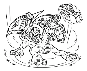 Drobot from Skylanders Coloring Page