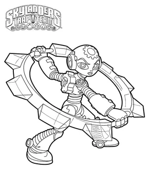 Gearshift from Skylanders Coloring Page