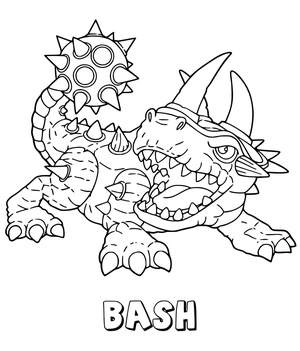 Skylanders' Bash Coloring Page