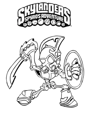 Skylanders Chop Chop Coloring Page