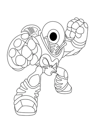 Skylanders Eye Brawl Coloring Page