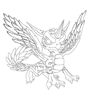 Skylanders Whirlwind Coloring Page
