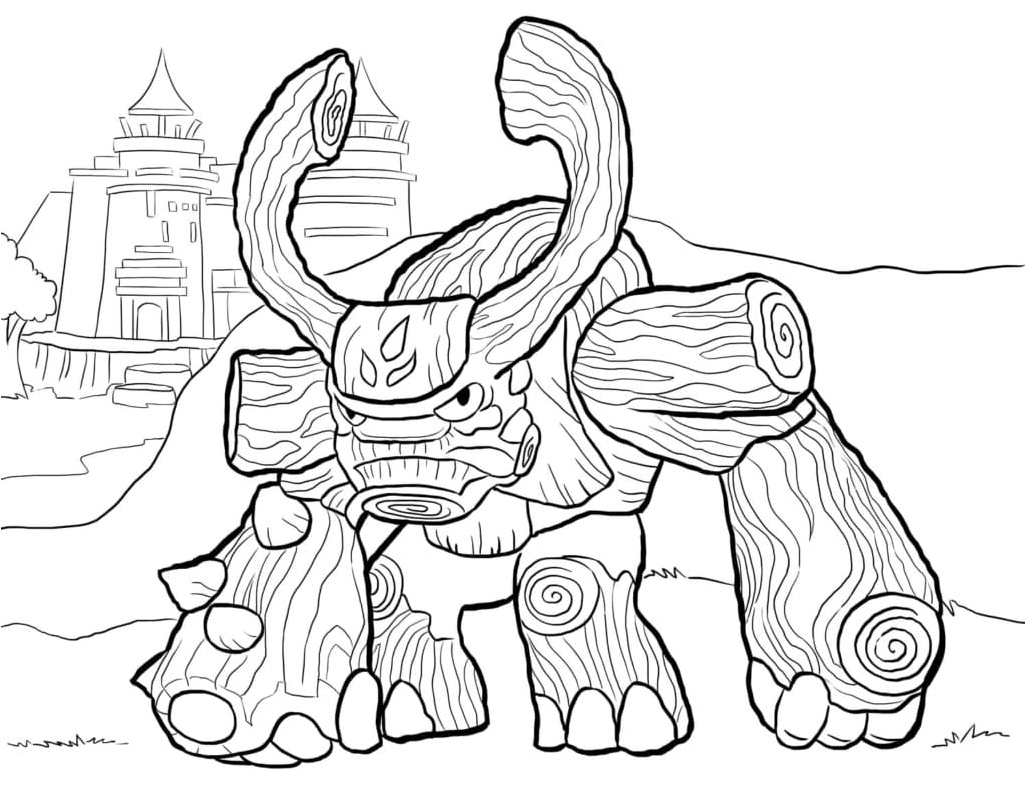 Tree Rex from Skylanders Coloring Page