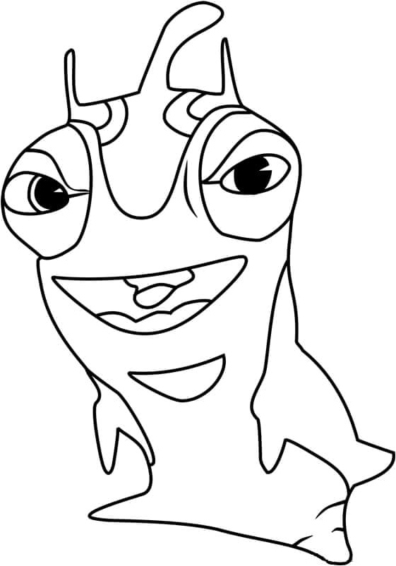 A Sneaky and Mistrustful Glance Coloring Page